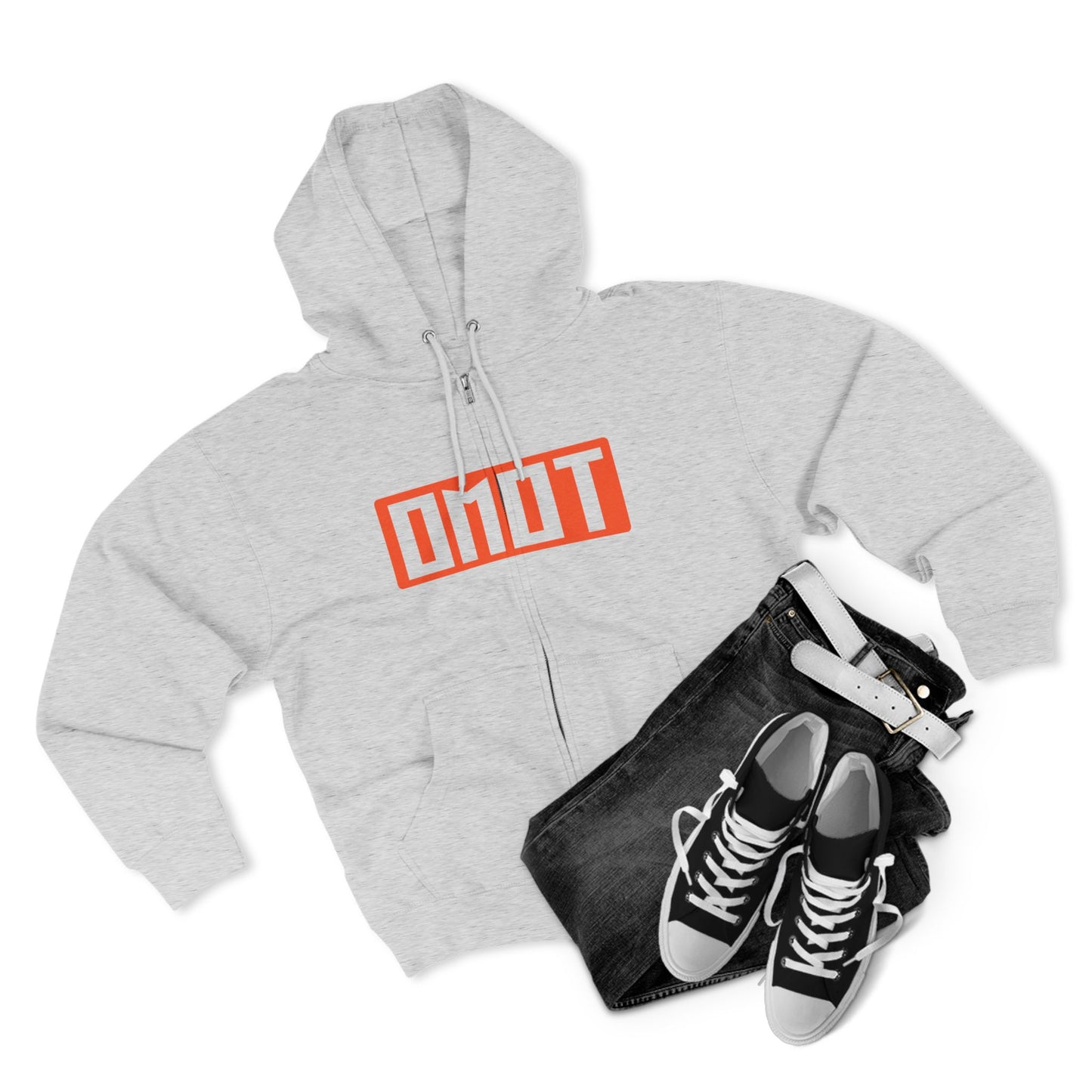 OMOT Street Style Unisex Zip Hoodie