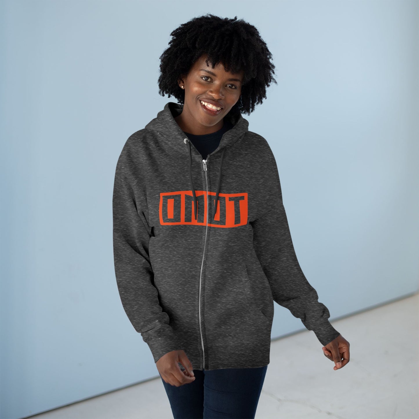 OMOT Street Style Unisex Zip Hoodie