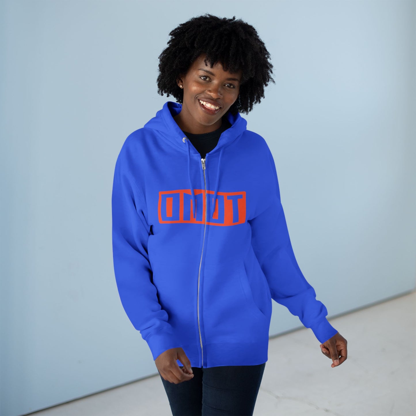 OMOT Street Style Unisex Zip Hoodie