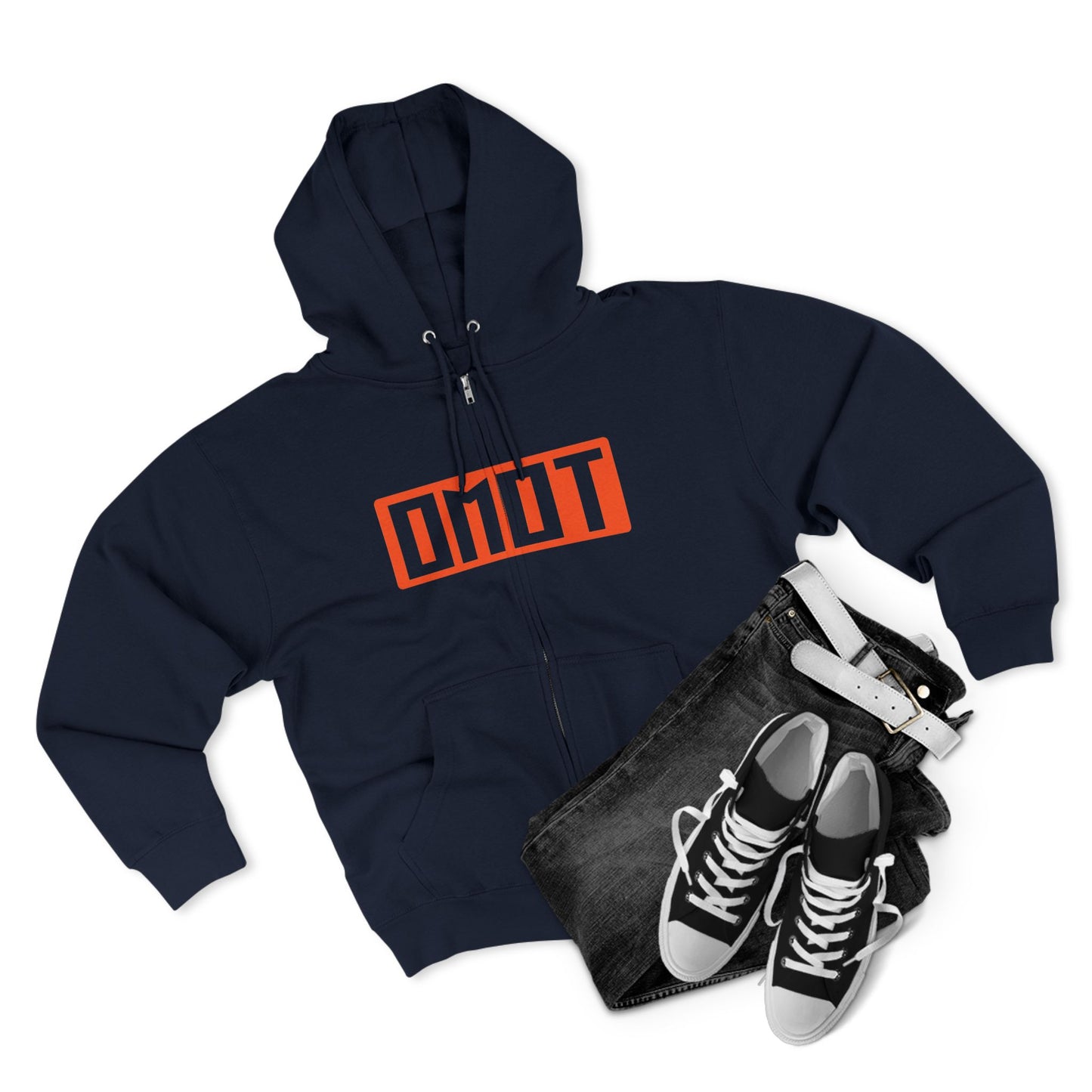 OMOT Street Style Unisex Zip Hoodie